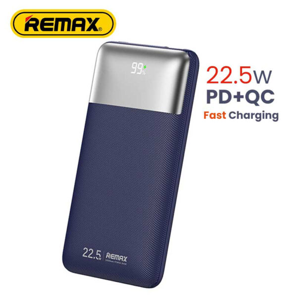 Remax Kiyuan Series 20w+22.5w Pd+qc Fast Charging Power Bank 10000mah Rpp-5 Dark Blue