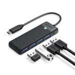 Orico Type-c To Usb Hub 3.0 4 Ports Papw4a-c3-015-bk-ep Black