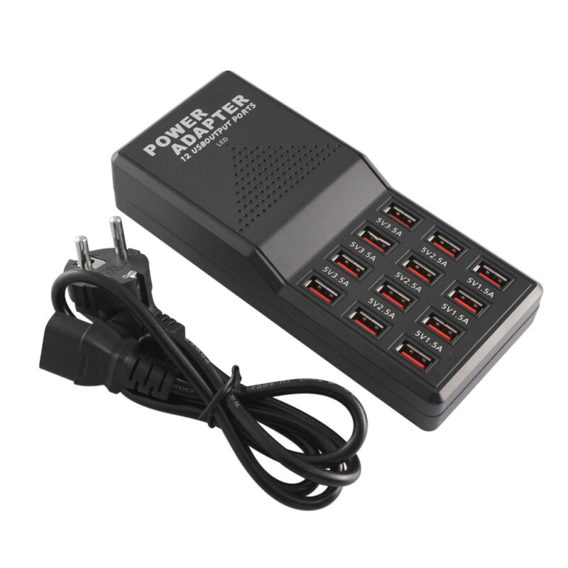 Usb Fast Charger 12 Port 12amp W858